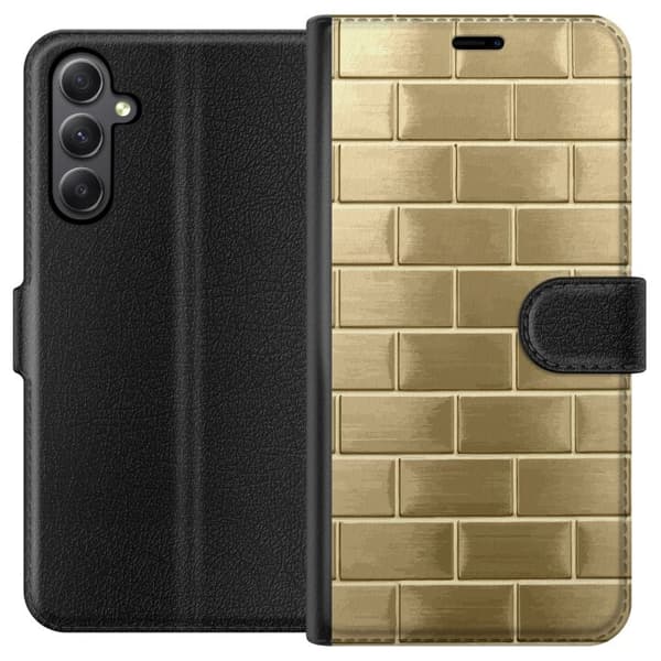 Pung Taske til Samsung Galaxy A24 4G med gyldne mursten