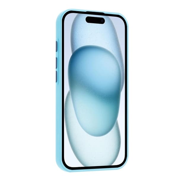 Mobilskal till iPhone 16 Pro Max Korthållare TPU - Sjöblå Blå