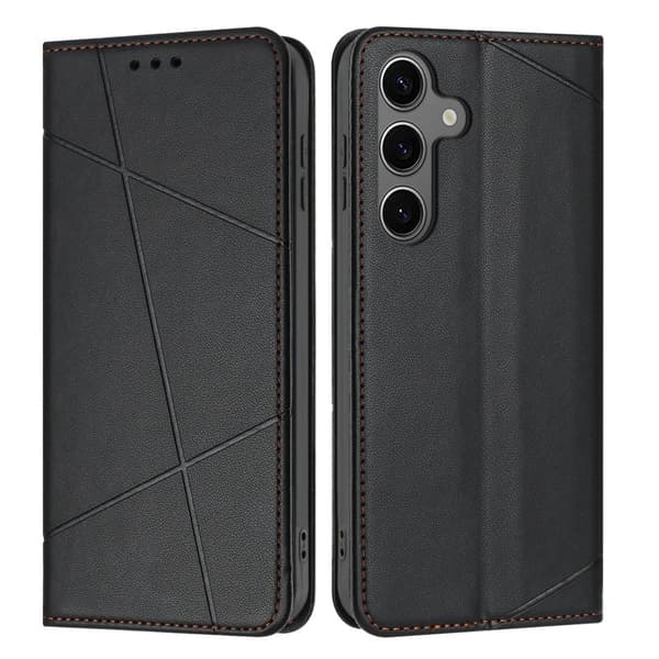 Plånboksfodral för Samsung Galaxy S26 Plus Konstläder Ställ - Svart