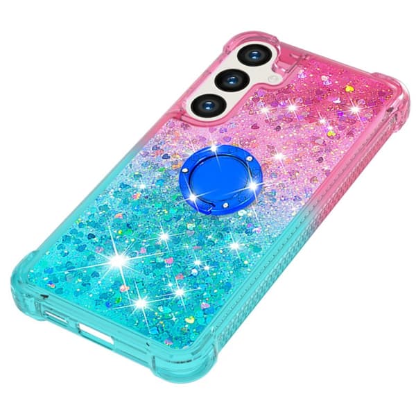 Mobilskal för Samsung Galaxy S26 Plus TPU Kickstand - Rosa+Himmelsblå