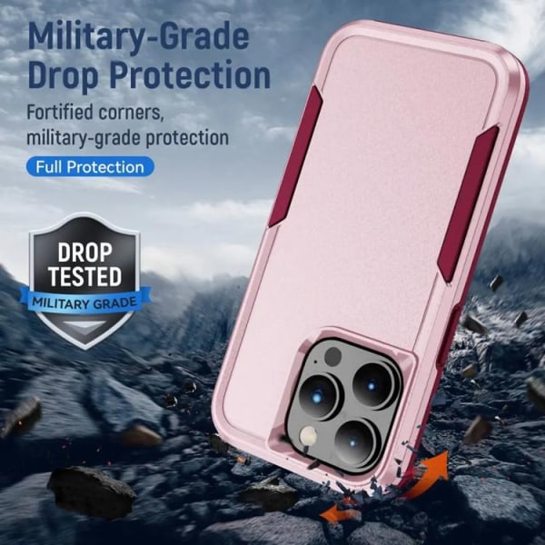 iPhone 14 Pro Max -suojakuori Protective - Pinkki