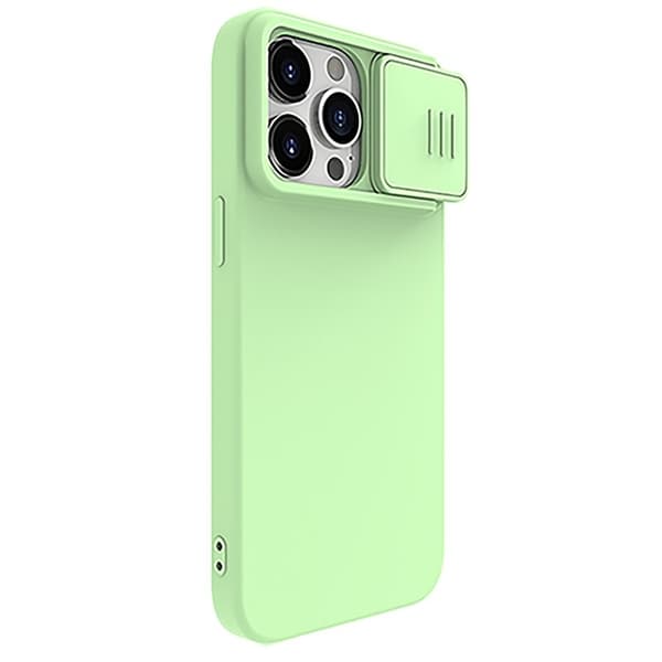NILLKIN Mobilskal till iPhone 15 Pro med Kamera Lock - Mintgrön