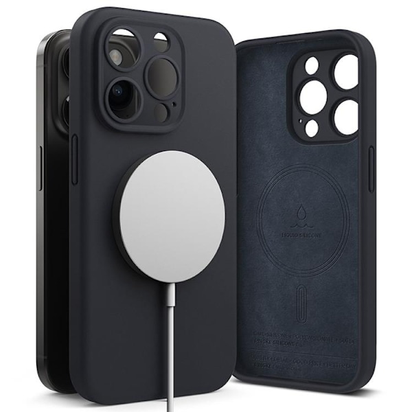 Ringke iPhone 15 Pro Mobilskal Magsafe Silikon - Marinblå