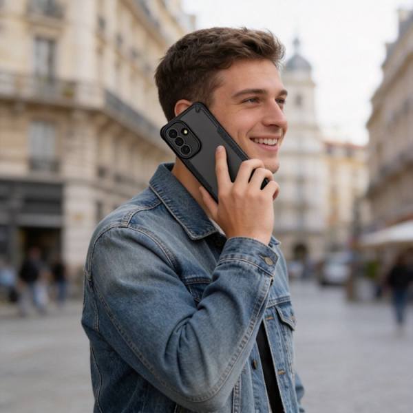 Tech-Protect Mobilskal För Galaxy A57 5G Rugged Shield - Matt Svart Svart