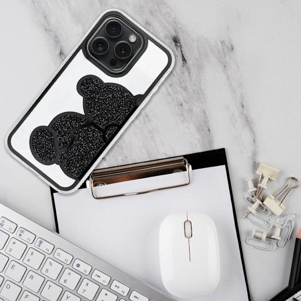 Mobilskal till iPhone 16e Teddy Bear - Svart Svart