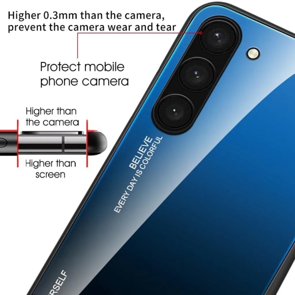 Galaxy S23 matkapuhelimen suojakuori, kiiltävä - sininen