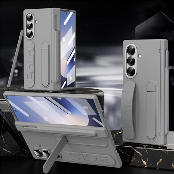Mobilskal till Galaxy Z Fold 7 Kickstand - Grå Grå