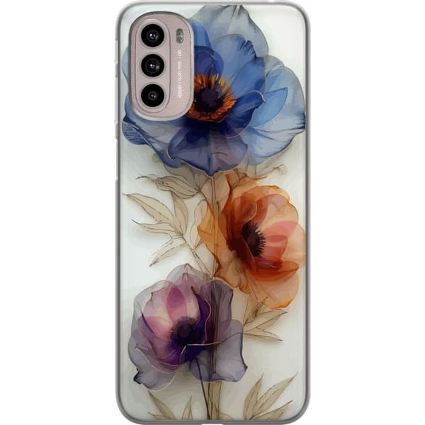 Mobiletui til Motorola Moto G41 med Silke Blomster