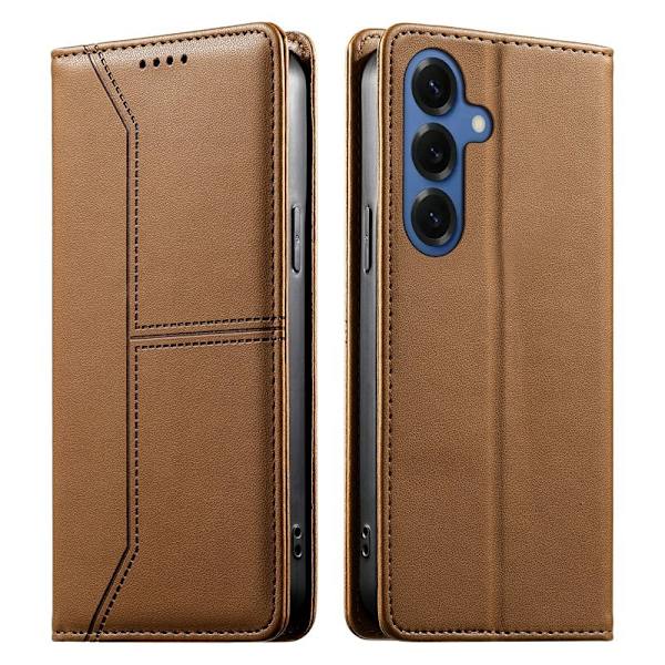 Plånboksfodral för Samsung Galaxy S26 Ställfunktion Konstläder - Brun
