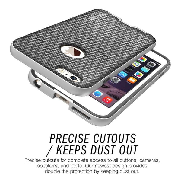 Caseology Bumper Cover til Apple iPhone 6 (S) Plus - Mesh Sølv Silver