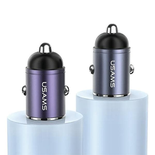 USAMS C38 Billaddare 30W 1xUSB-A 1xUSB-C - Lila