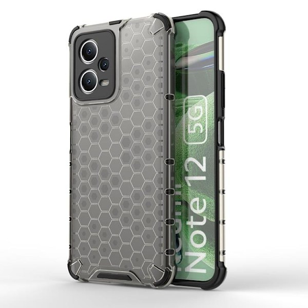 Redmi Note 12/Poco X5 5g Mobilskal Honeycomb - Svart