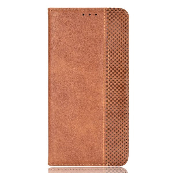 OnePlus Nord CE5 5G Plånboksfodral Retro Texture Konstläder Brun