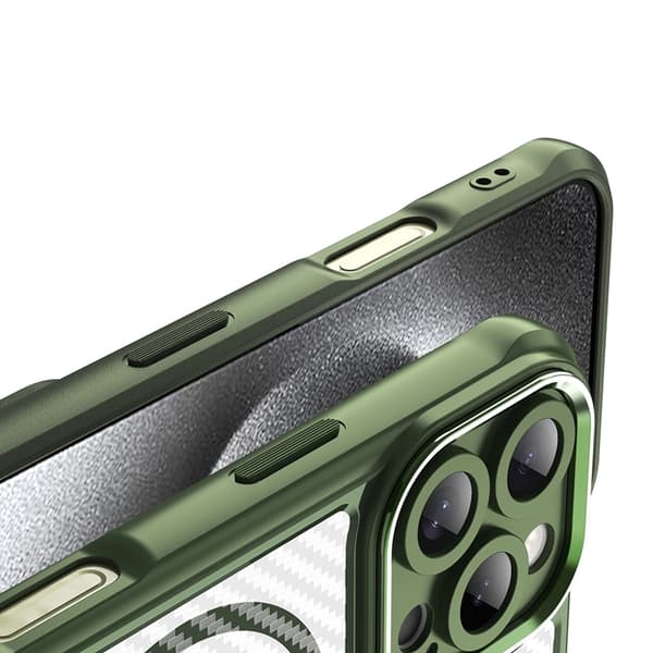 Mobilskal till iPhone 16 Pro Max MagSafe Silikon Leading - Grön Grön