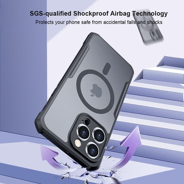 XUNDD iPhone 14 Pro Max Skal Magnetiskt Hård Akryl TPU Svart