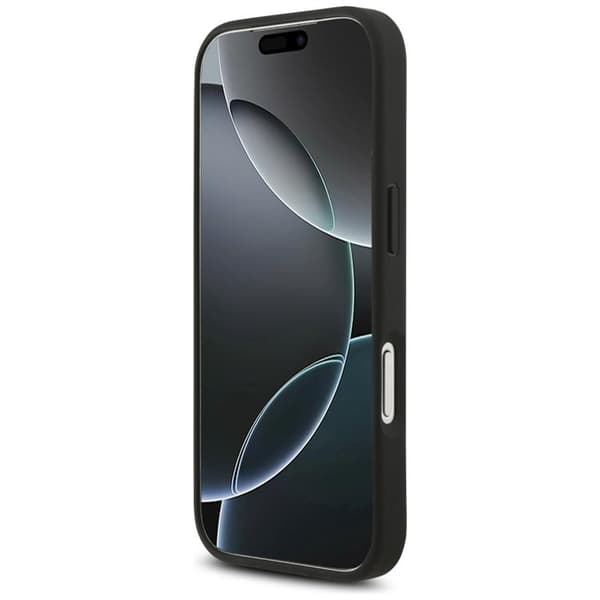 Guess telefontaske til iPhone 17 Pro MagSafe 4G Circle Classic Logo - Sort Svart