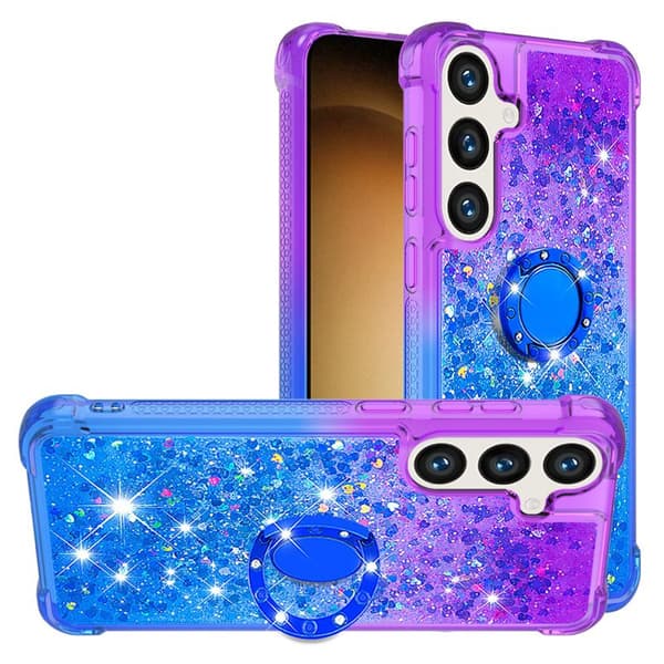 Mobilskal för Samsung Galaxy S26 Plus TPU Kickstand - Lila + Blå