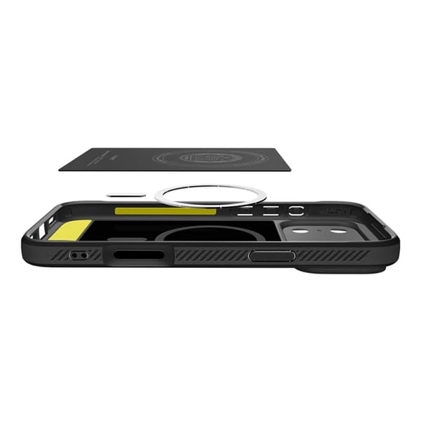 Spigen telefontaske til iPhone 17 Pro Max Magsafe Rugged Armor - Mat Sort Svart