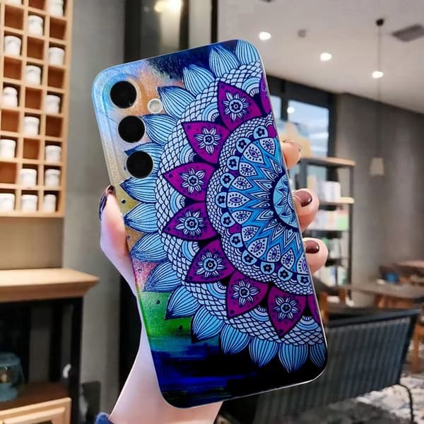 Mobilskal till Samsung Galaxy S26 Mönstertryck Plast - Mandala Blomma