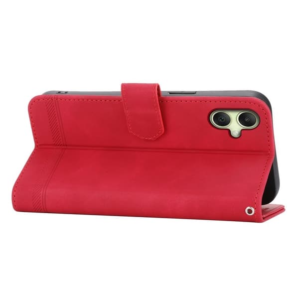 DIERFENG DF-03 Plånboksfodral för Samsung Galaxy A06 4G Konstläder - Röd