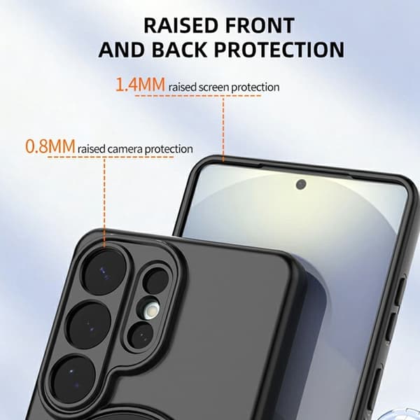 Mobilskal till Galaxy S26 Ultra Rotating Kickstand Drop Proof TPU - Grå Grå
