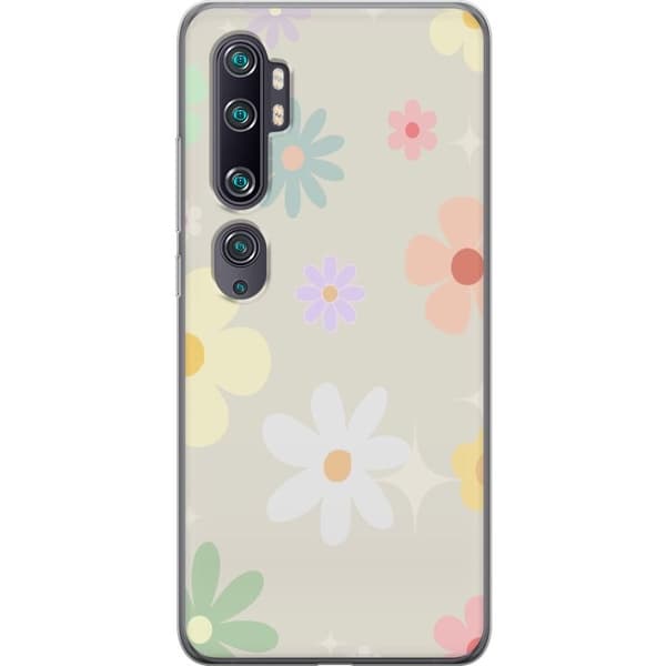 Mobilskal till Xiaomi Mi Note 10 med fejdande blommor