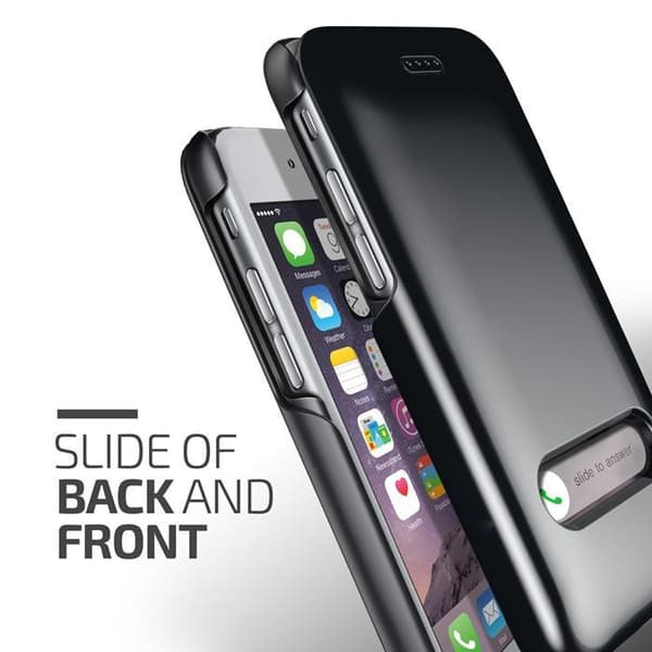 Verus Slim Slide-etui til Apple iPhone 6/6S - Sort Black