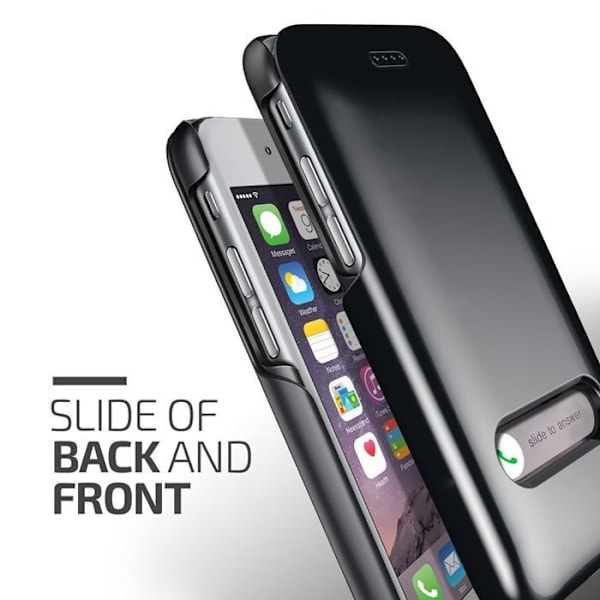 Verus Slim Slide Skal till Apple iPhone 6 / 6S  - Svart Svart