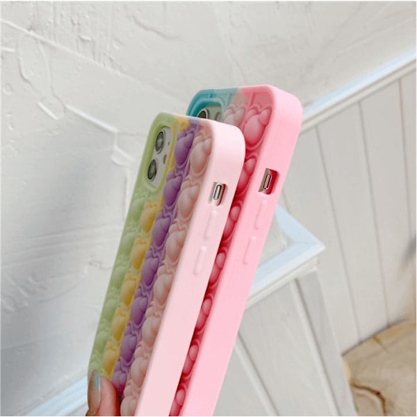 Panda Pop it Fidget Multicolor Skal till iPhone 13 Pro - Lila