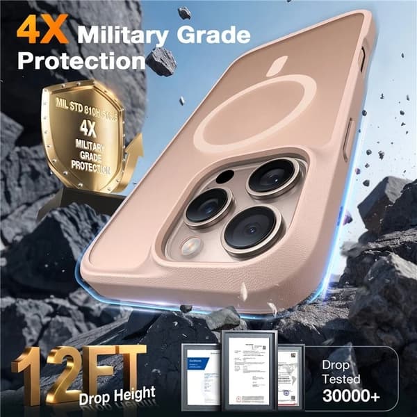 TORRAS Mobilskal till iPhone 16 Pro Max Magsafe Skin-Touch Matte - Desert Guld Guld