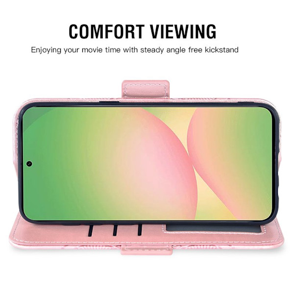 Plånboksfodral för Samsung Galaxy S26 Plus TKonstläder - Roséguld