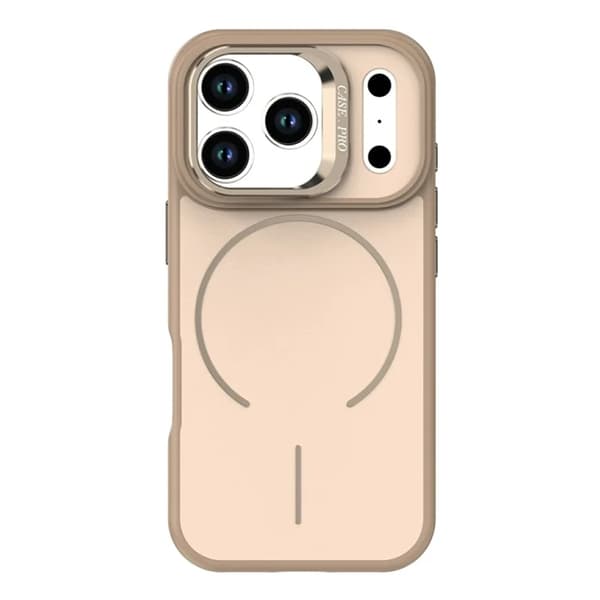 Mobilskal till iPhone 17 Pro Max MagSafe Skin-Touch Kickstand - Guld Guld