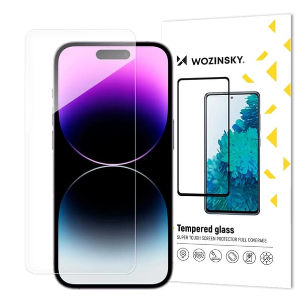 Wozinsky iPhone 16 Härdat Glas Skärmskydd - Clear Transparent
