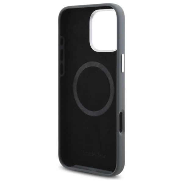 Mercedes Mobilskal till iPhone 16 Pro Max MagSafe Silikon Vertical Stripes - Grå Grå