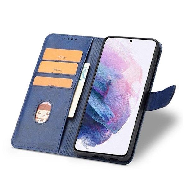 Magnet Elegant Flip Fodral Galaxy S22 Plus - Blå