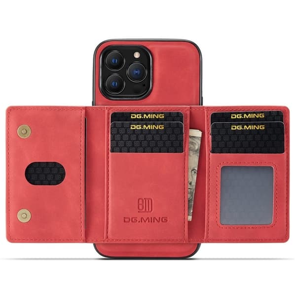 DG.MING M2 Series Mobilskal till iPhone 14 Pro Max Magnetisk Röd