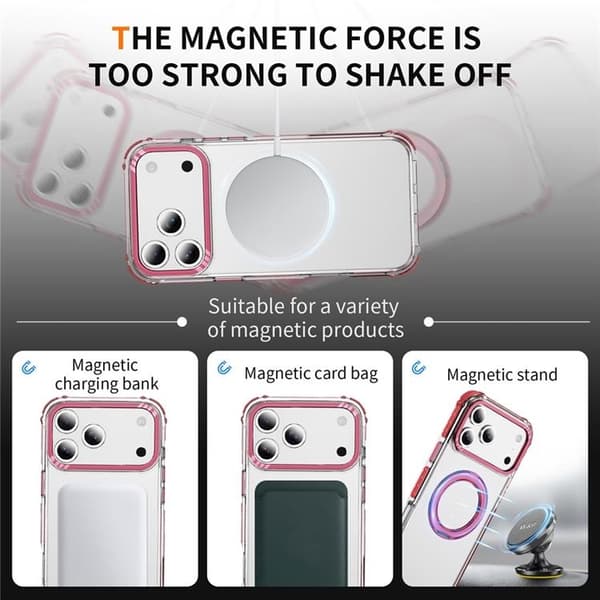 Mobilskal till iPhone 17 Pro Max MagSafe Anti Drop - Röd Röd