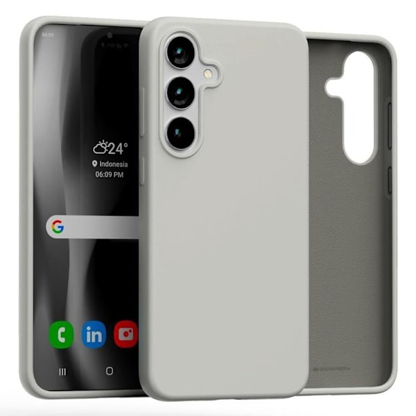 Mercury Mobilskal till Galaxy S25 Plus Silikon - Sten Grå