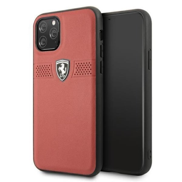 Ferrari iPhone 11 Pro Cover Off Track Læder - Rød