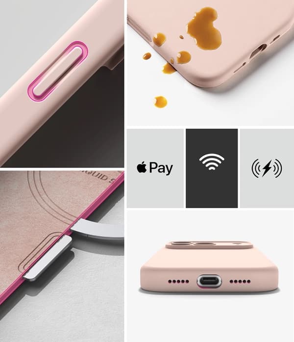 Ringke Mobilskal För iPhone 18 Pro Max Magsafe Magnetic Silikon - Rosa Sand
