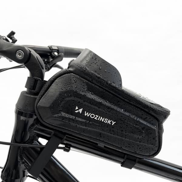 Wozinsky Cykelrametaske 1.7L Telefondæksel - Sort