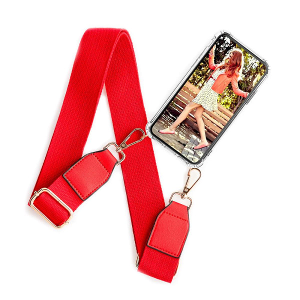 Boom iPhone 5/5S/SE -kotelo mobiilikaulakorulla - Vyönpunainen Belt Red