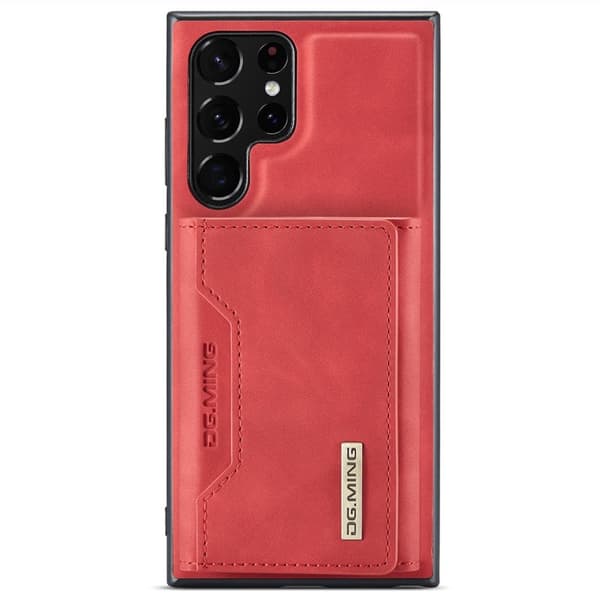 DG.MING Samsung Galaxy S24 Ultra Plånboksfodral Kickstand Röd