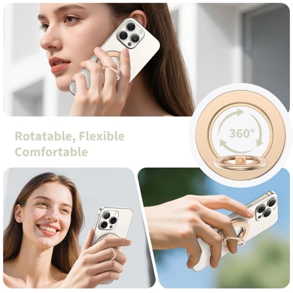 Tech-Protect Mobil Ringholder Magsafe Magnetisk - Satin Guld Guld