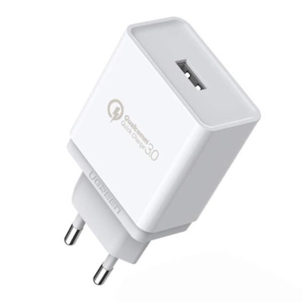 Ugreen CD122 Quick Wall Charger 3.0 USB - valkoinen White