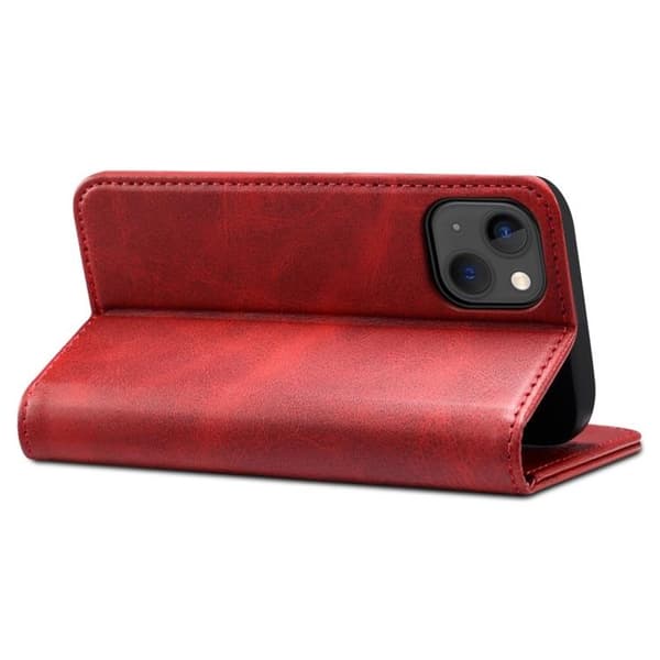SUTENI iPhone 14 Plus Plånboksfodral Magnetic Kickstand - Röd Röd