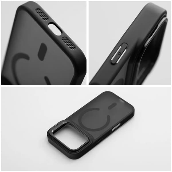 Forcell Mobilskal Magsafe För iPhone 17 Pro Max Shadow Stand - Svart