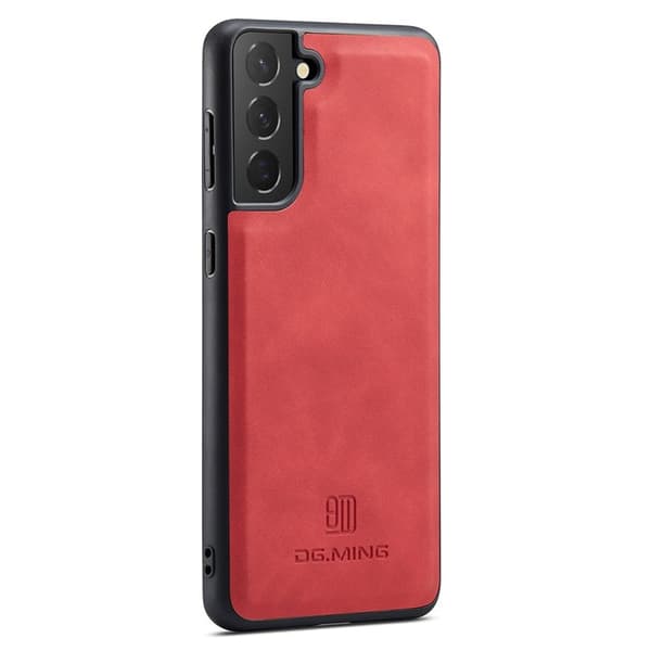 DG.MING Mobilskal till Samsung Galaxy S23+ PC+TPU+PU Röd