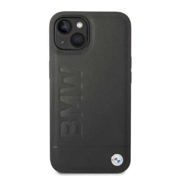 BMW iPhone 14 Plus Skal Magsafe Signature Logo Imprint - Musta Black