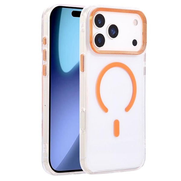 Mobilskal till iPhone 17 Pro Max MagSafe Texture Frame - Orange Orange
